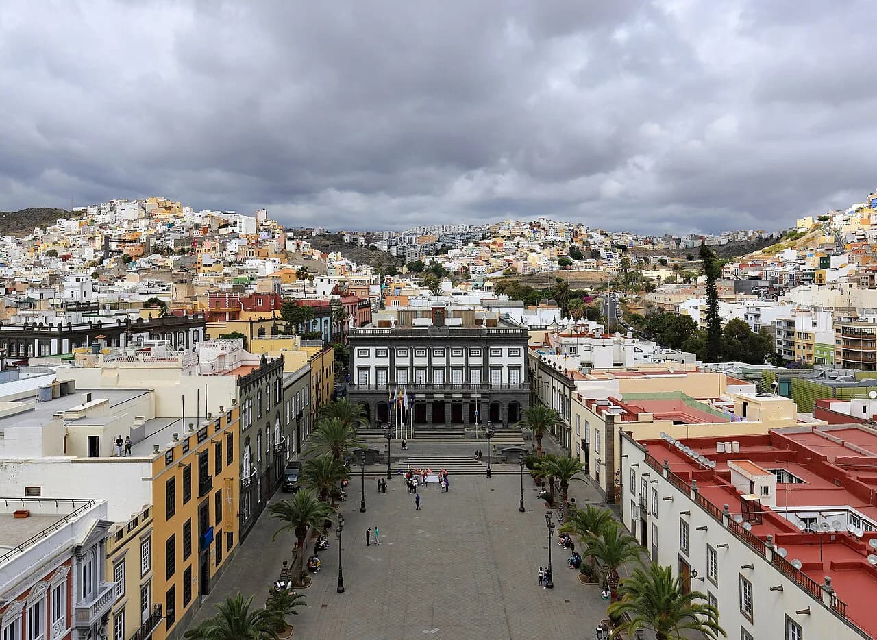 Las Palmas Map: Old Town, Triana and the Port Laid Out