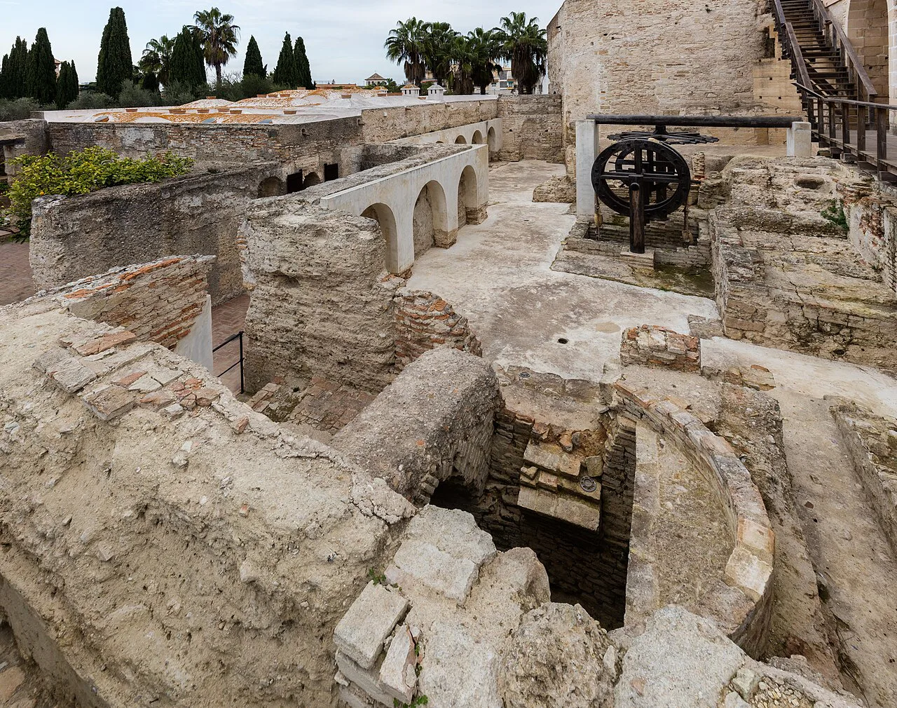 Excavations within the Alcázar of Jerez de la Frontera.