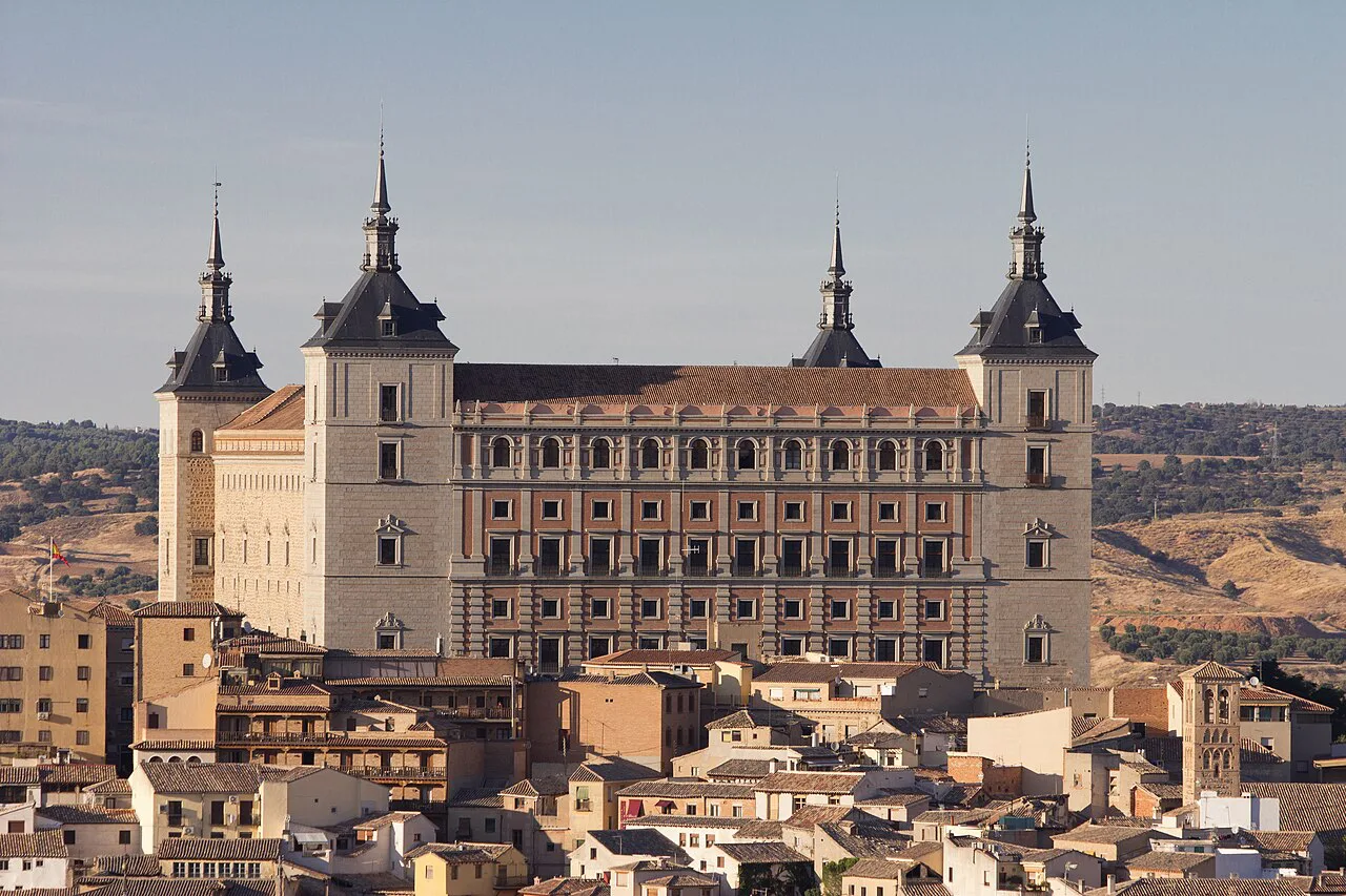 The Alcázar of Toledo above the city.