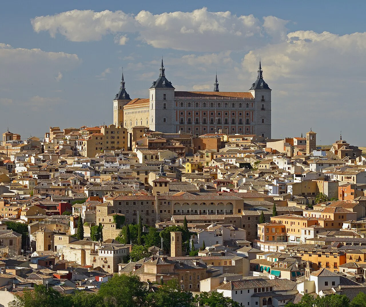 Toledo's skyline with the Alcázar.