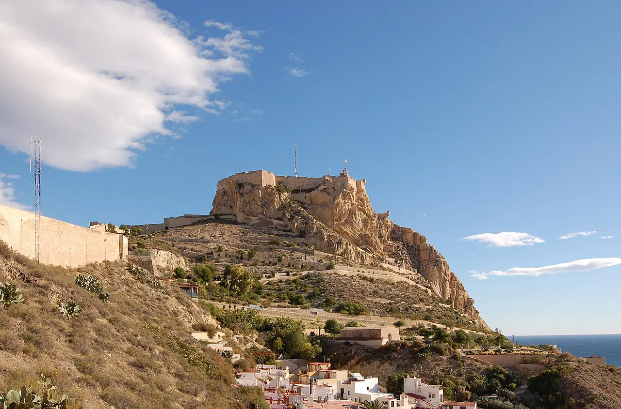 Santa Bárbara Castle on Mount Benacantil above Alicante.