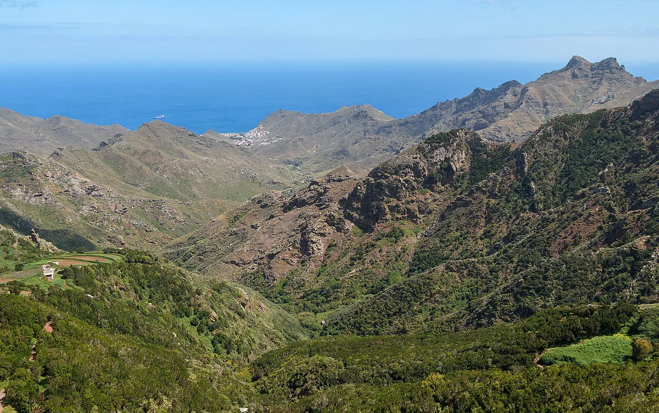 The Barranco del Cercado de Andrés in the Anaga massif, Tenerife.