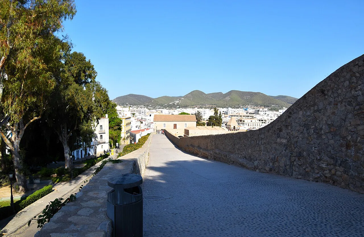 The walkway to the Baluard de Santa Llúcia, Ibiza Town.