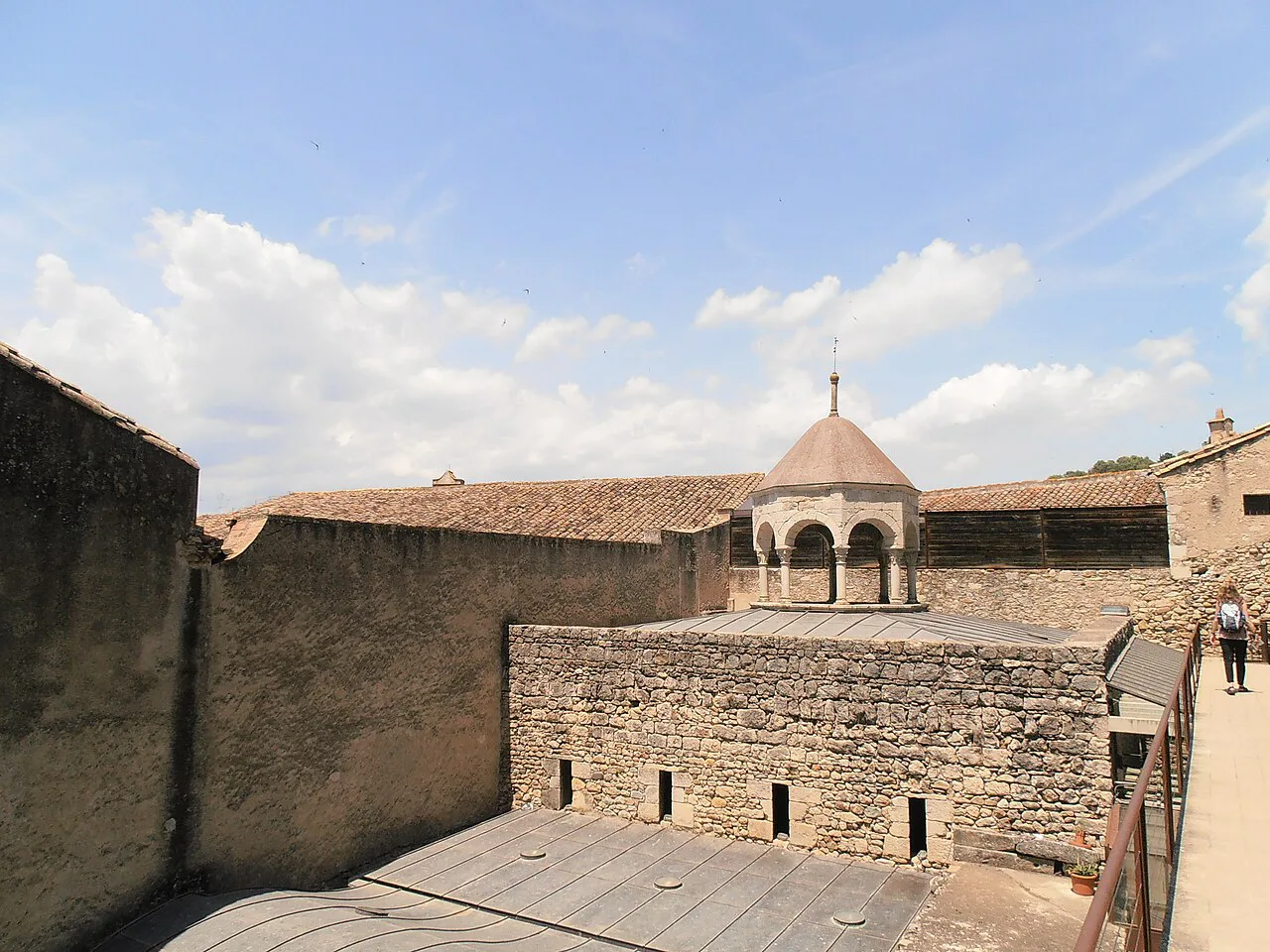 The rooftop lantern of the Arab Baths of Girona.