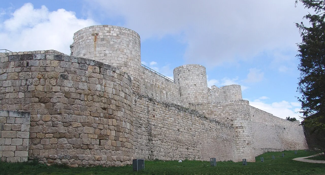 The walls of Burgos Castle.
