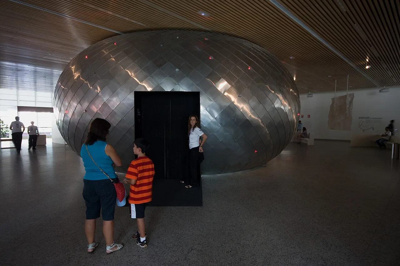Inside the Museo de la Evolución Humana in Burgos.