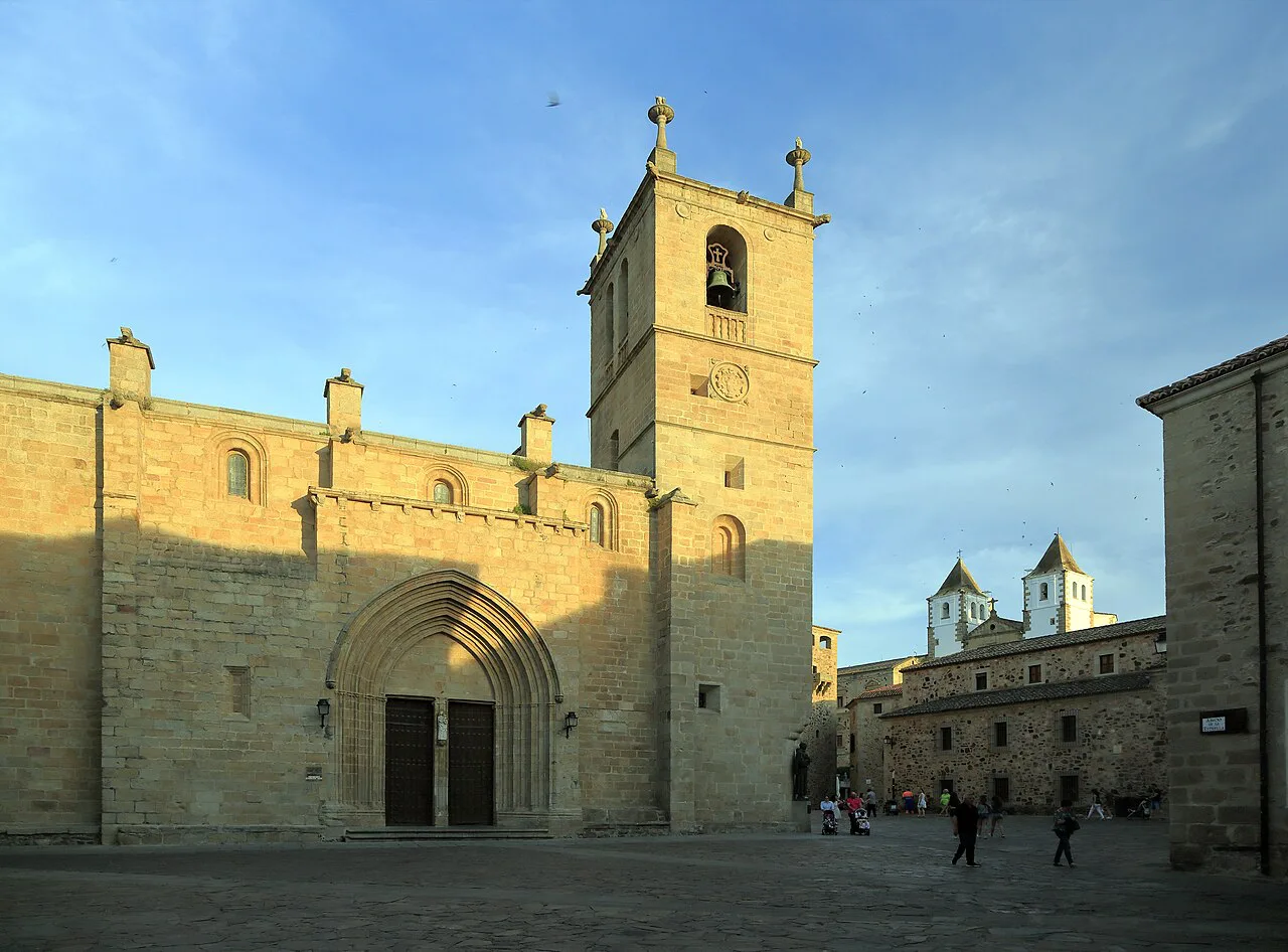 Santa María Cathedral in Plaza de Santa María, Cáceres.