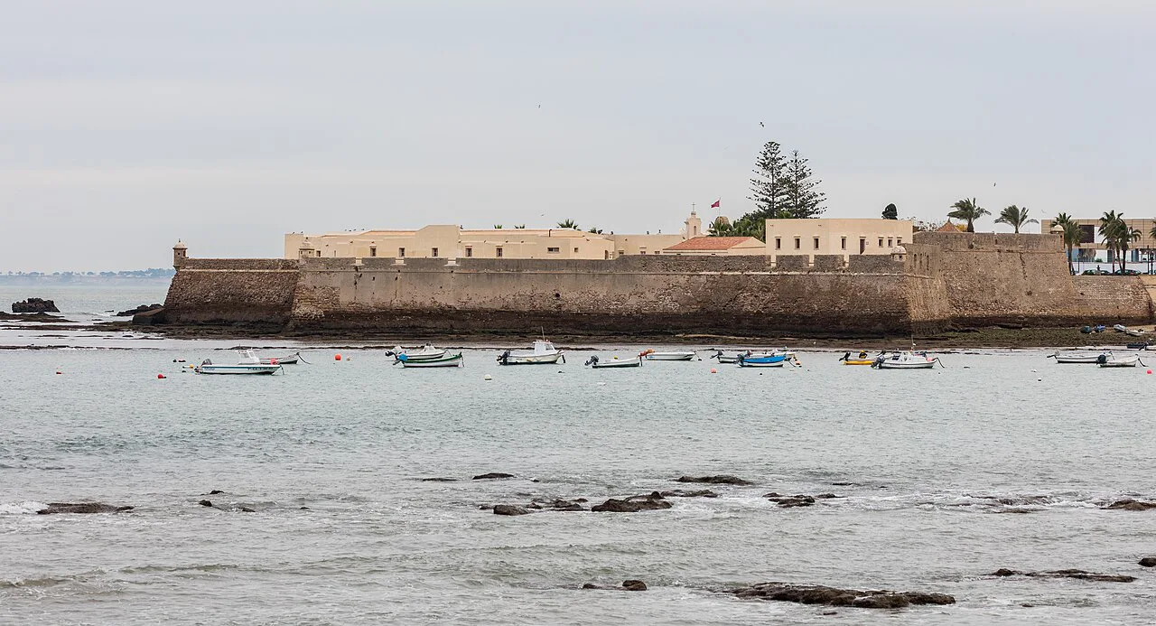The Castillo de Santa Catalina on the seafront of Cádiz.