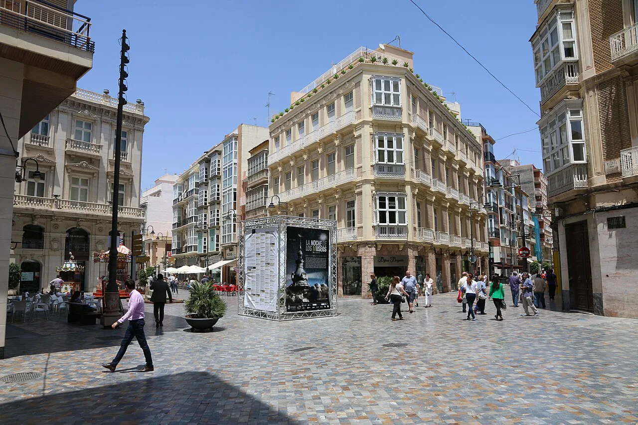 The square at Puerta de Murcia in Cartagena.
