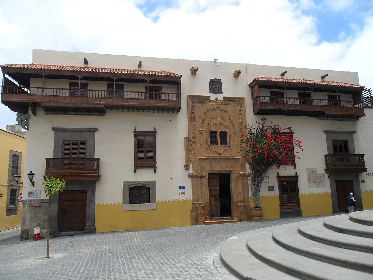 The façade of the Casa de Colón in Las Palmas de Gran Canaria.