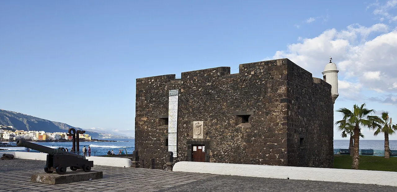 The Castillo de San Felipe by the sea, Puerto de la Cruz.