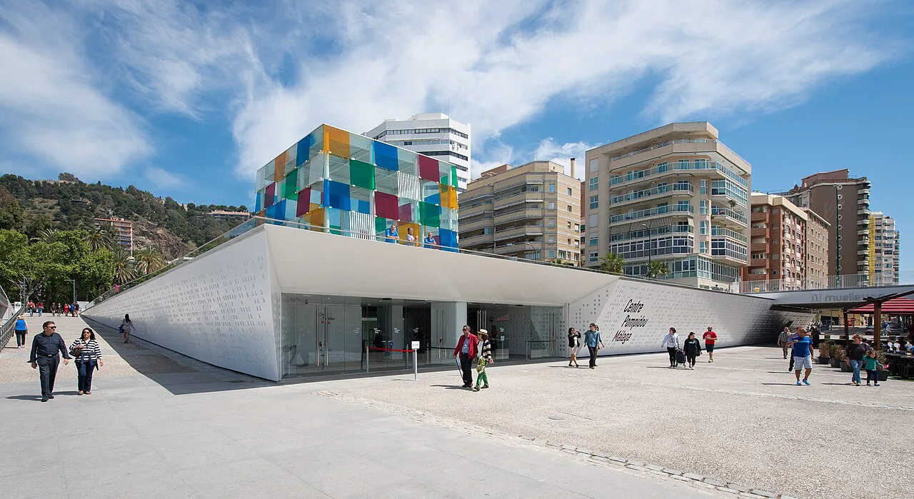 The Centre Pompidou Málaga at Muelle Uno.