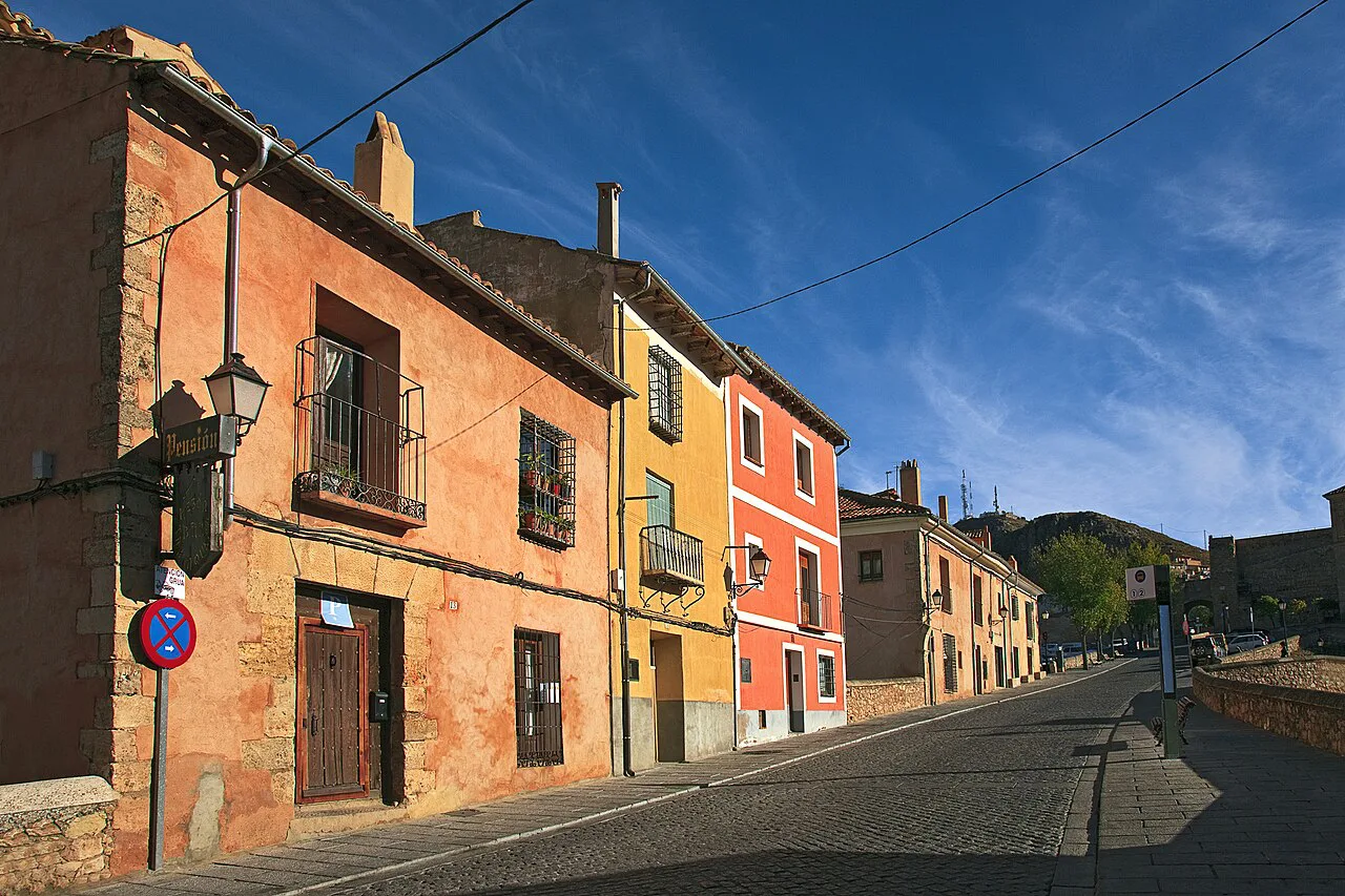 A street of old houses in Cuenca.