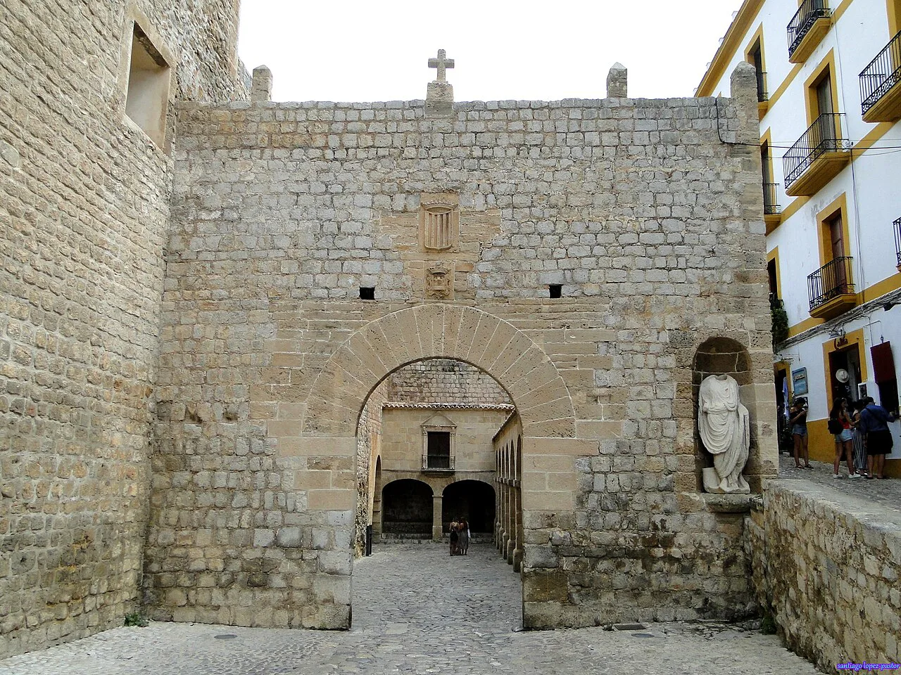 Portal de ses Taules, the gateway into Dalt Vila, Ibiza.