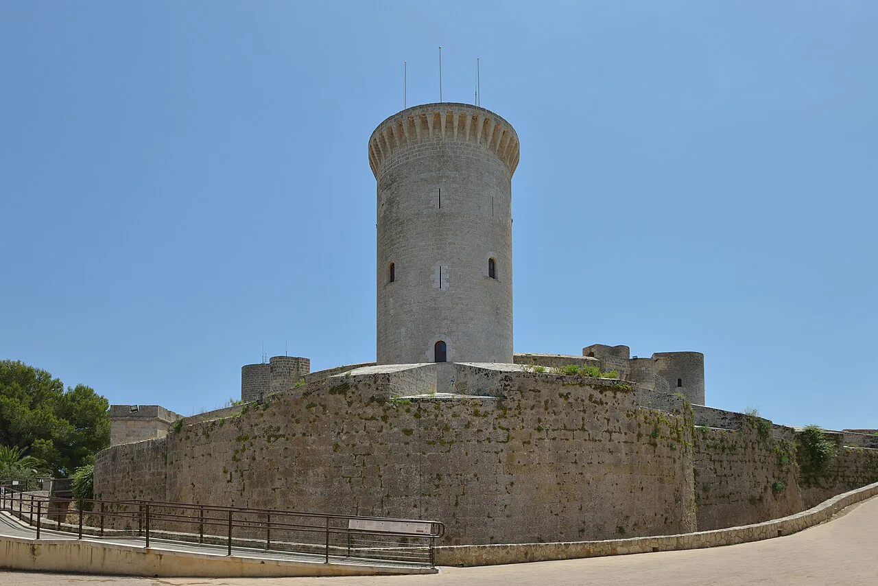 The keep of Bellver Castle in Palma, a different landmark from Es Baluard.