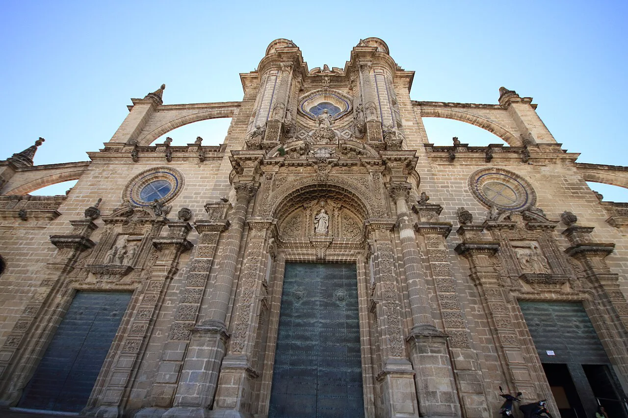 The façade of Jerez Cathedral.