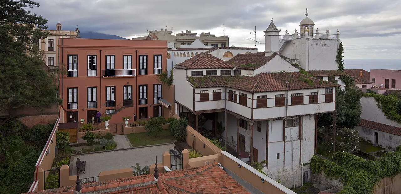 Historic houses and gardens in La Orotava, Tenerife.