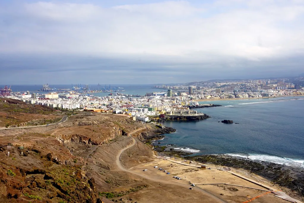 Las Palmas de Gran Canaria seen from La Isleta.