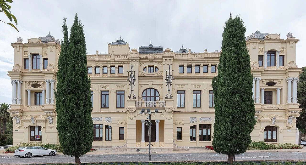 The Ayuntamiento (town hall) of Málaga.