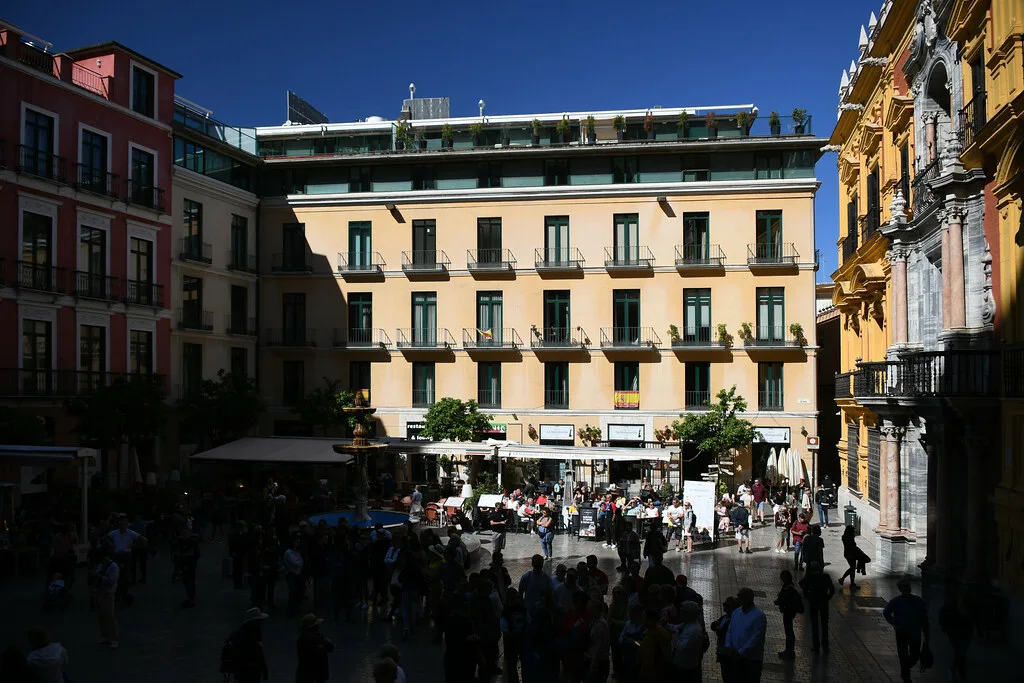 Plaza del Obispo, Málaga.