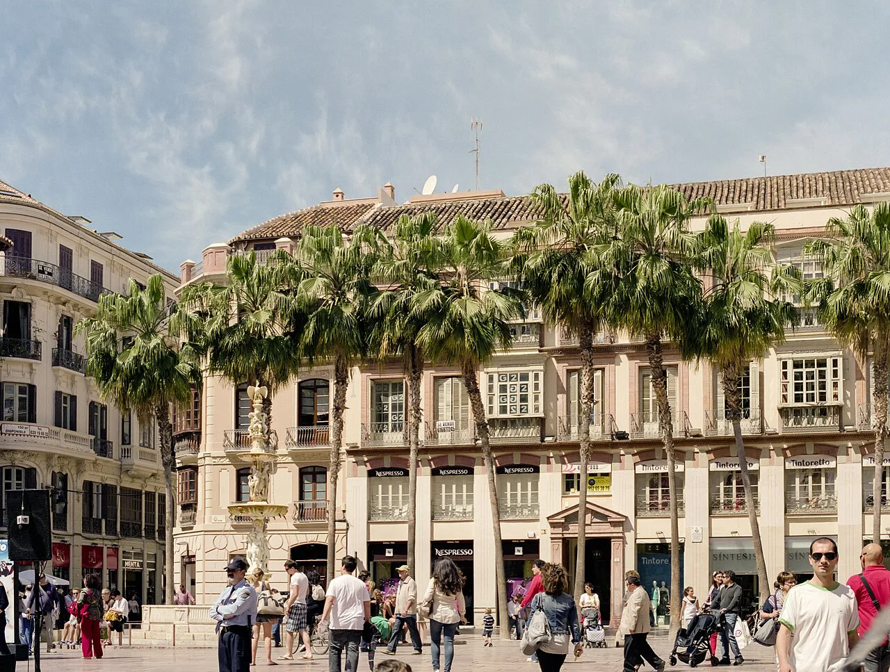 Plaza de la Constitución in Málaga's old town.