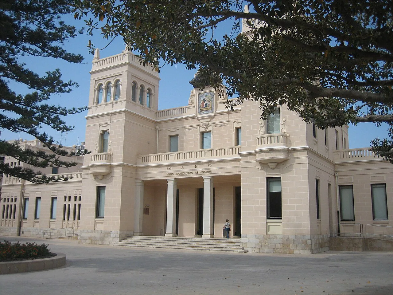 The main façade of the MARQ archaeological museum in the former Hospital de San Juan de Dios, Alicante.