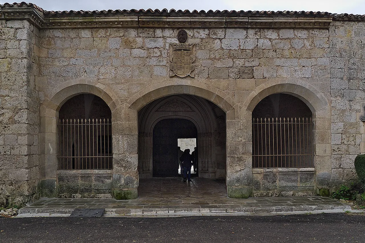 The entrance of the Cartuja de Miraflores, Burgos.