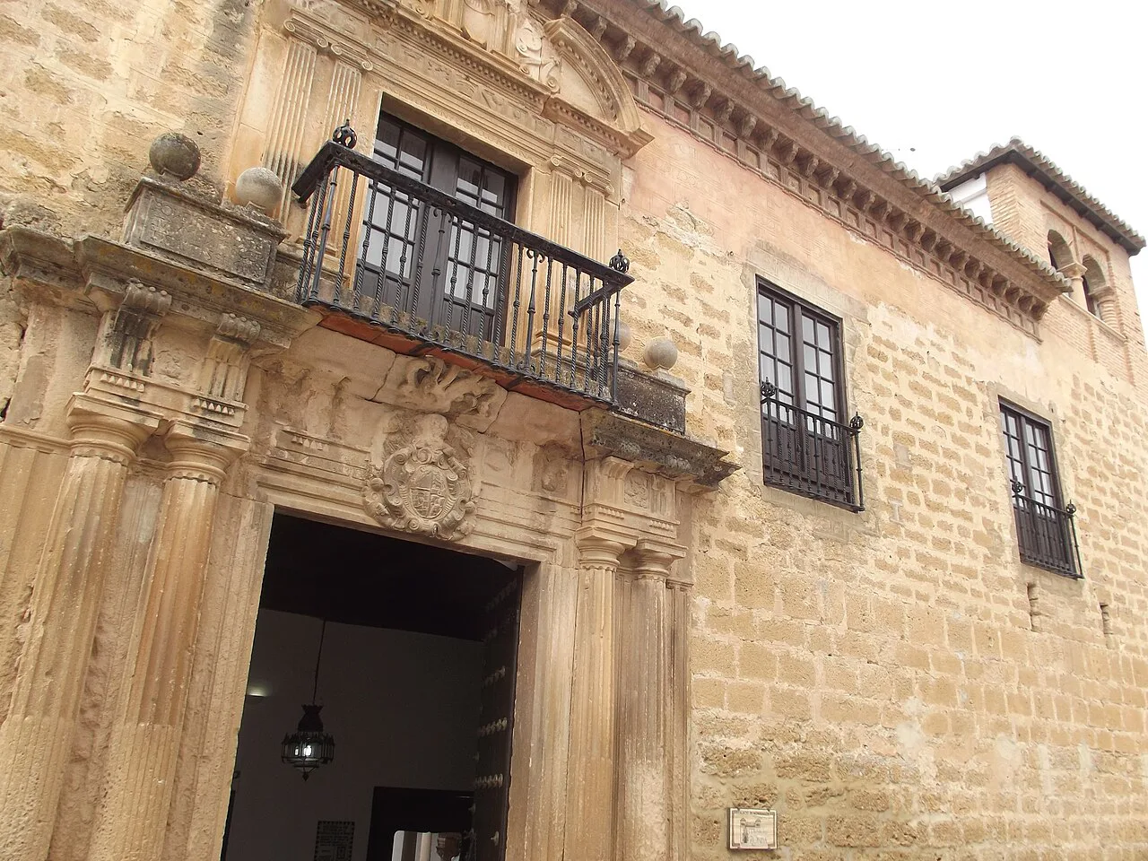 The stone façade of the Palacio de Mondragón, Ronda.