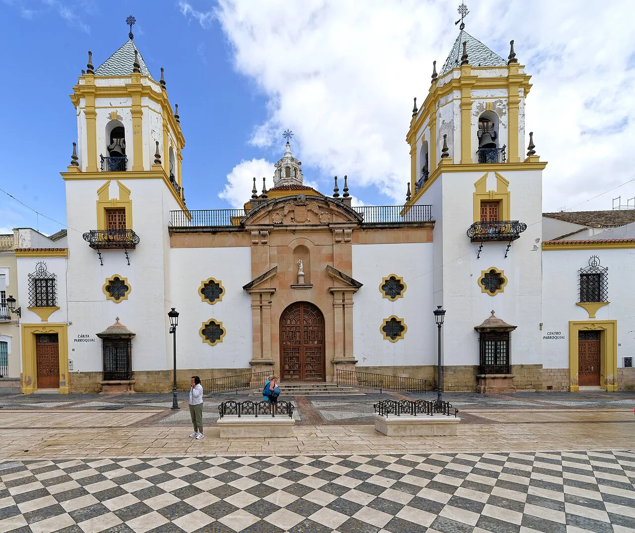 The Iglesia del Socorro on the Plaza del Socorro, Ronda.