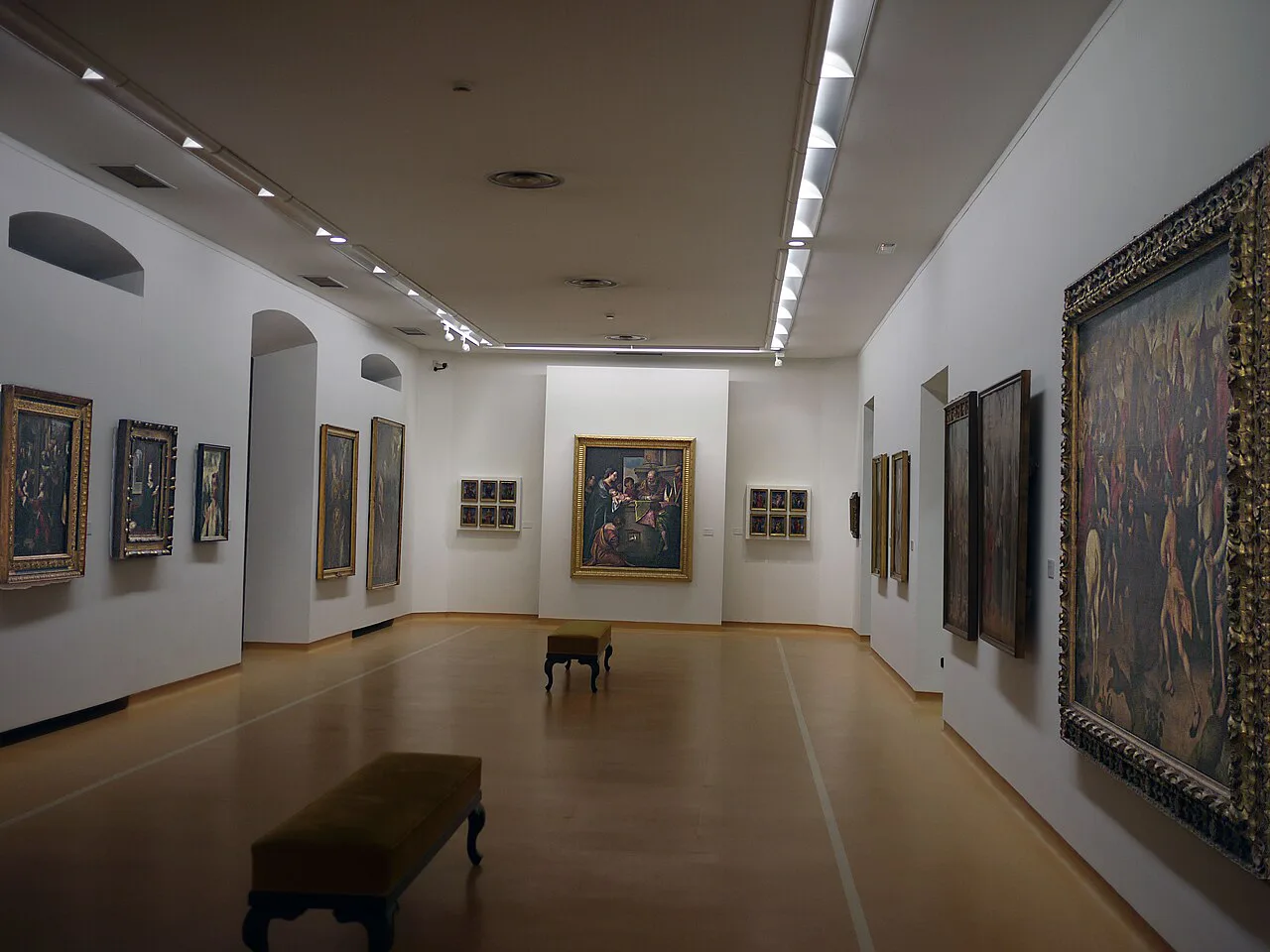 A gallery inside the Museum of Fine Arts of Asturias, Oviedo.