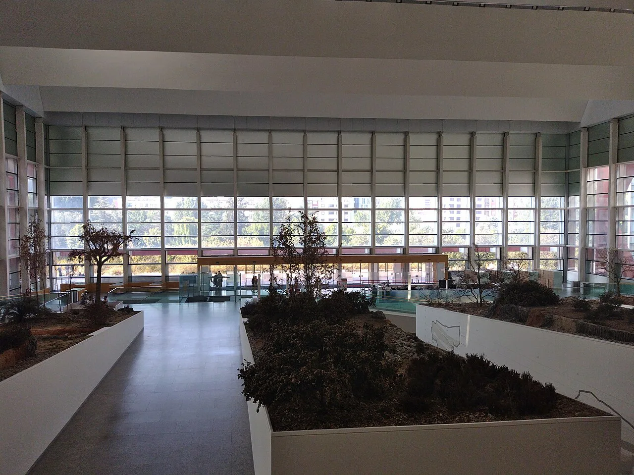 The central area inside the Museum of Human Evolution, Burgos.
