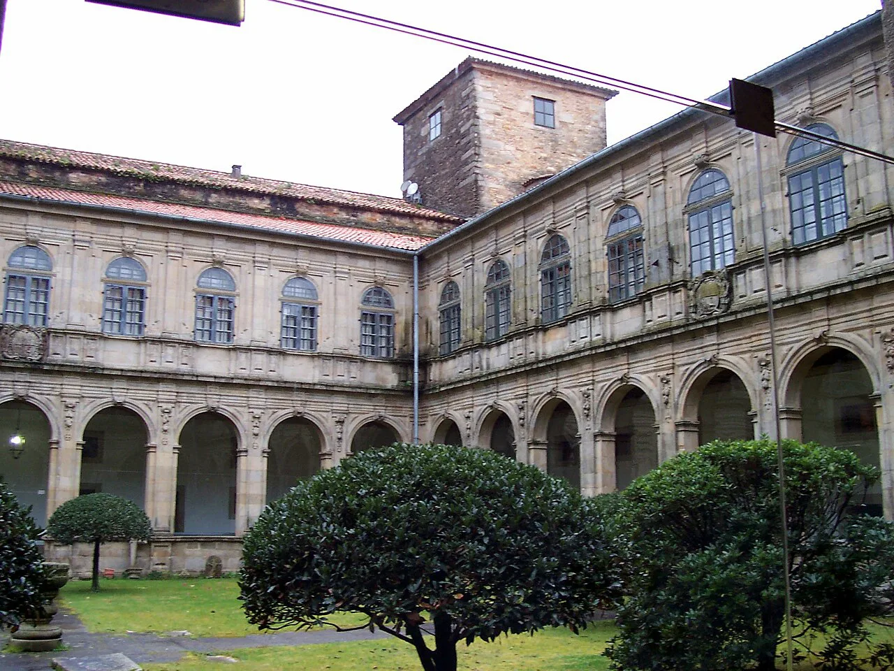 The cloister courtyard of the Museo do Pobo Galego, Santiago de Compostela.