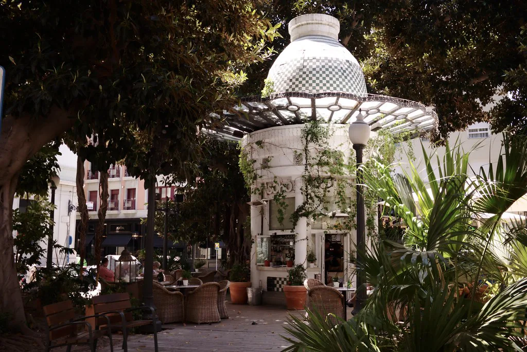 The kiosk on Plaza Portal de Elche, Alicante.