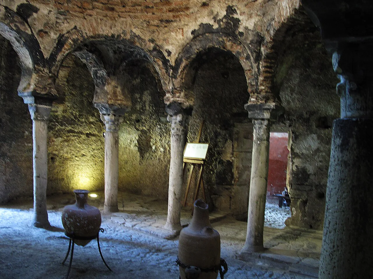 The caldarium of the Palma Arab Baths.