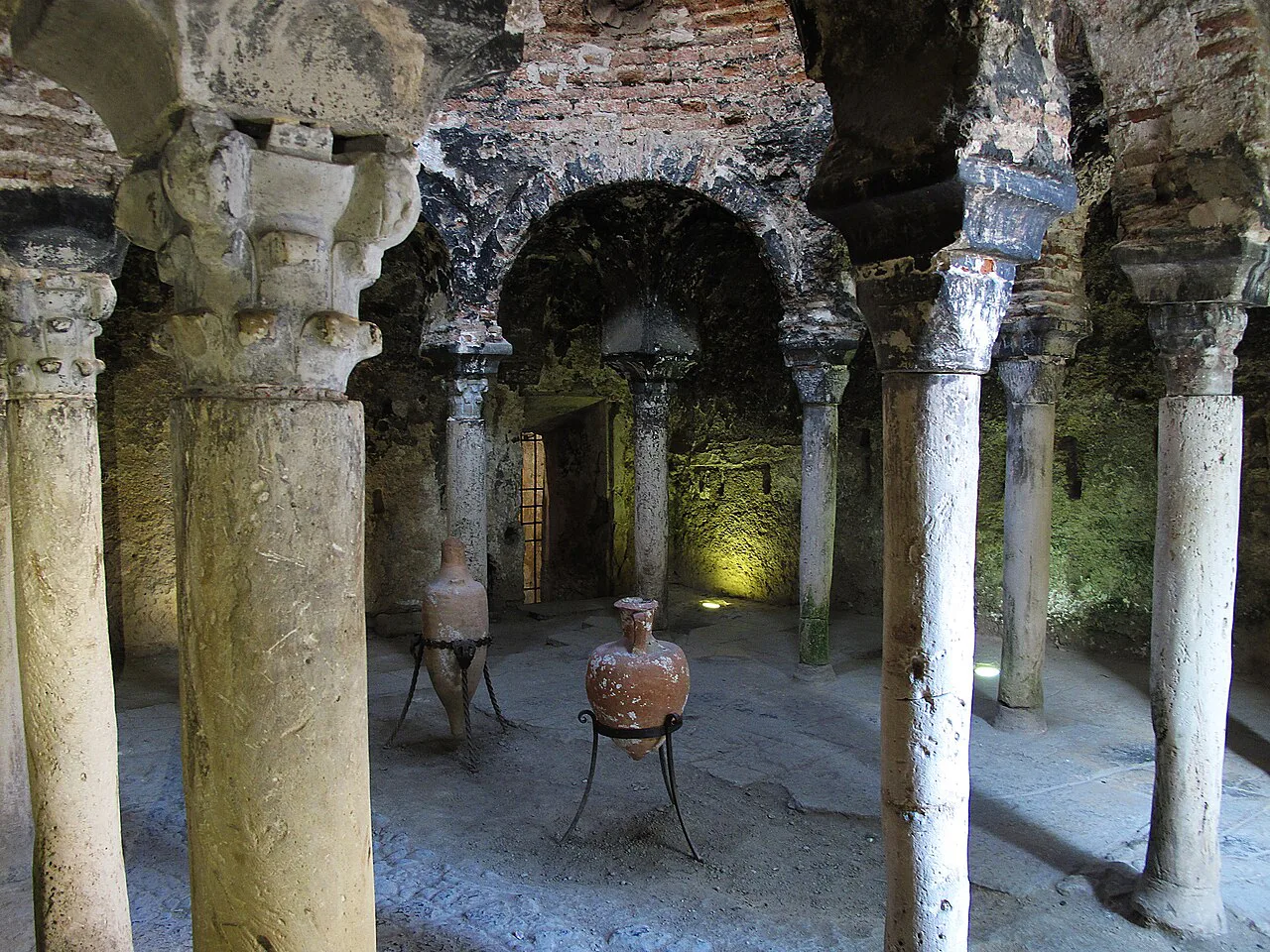 The caldarium of the Palma Arab Baths.
