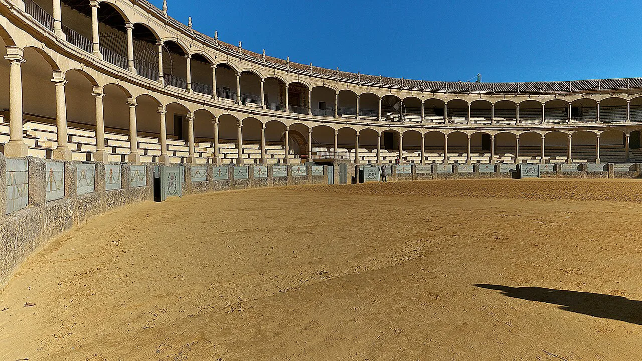 The arcaded ring of the Plaza de Toros de Ronda.