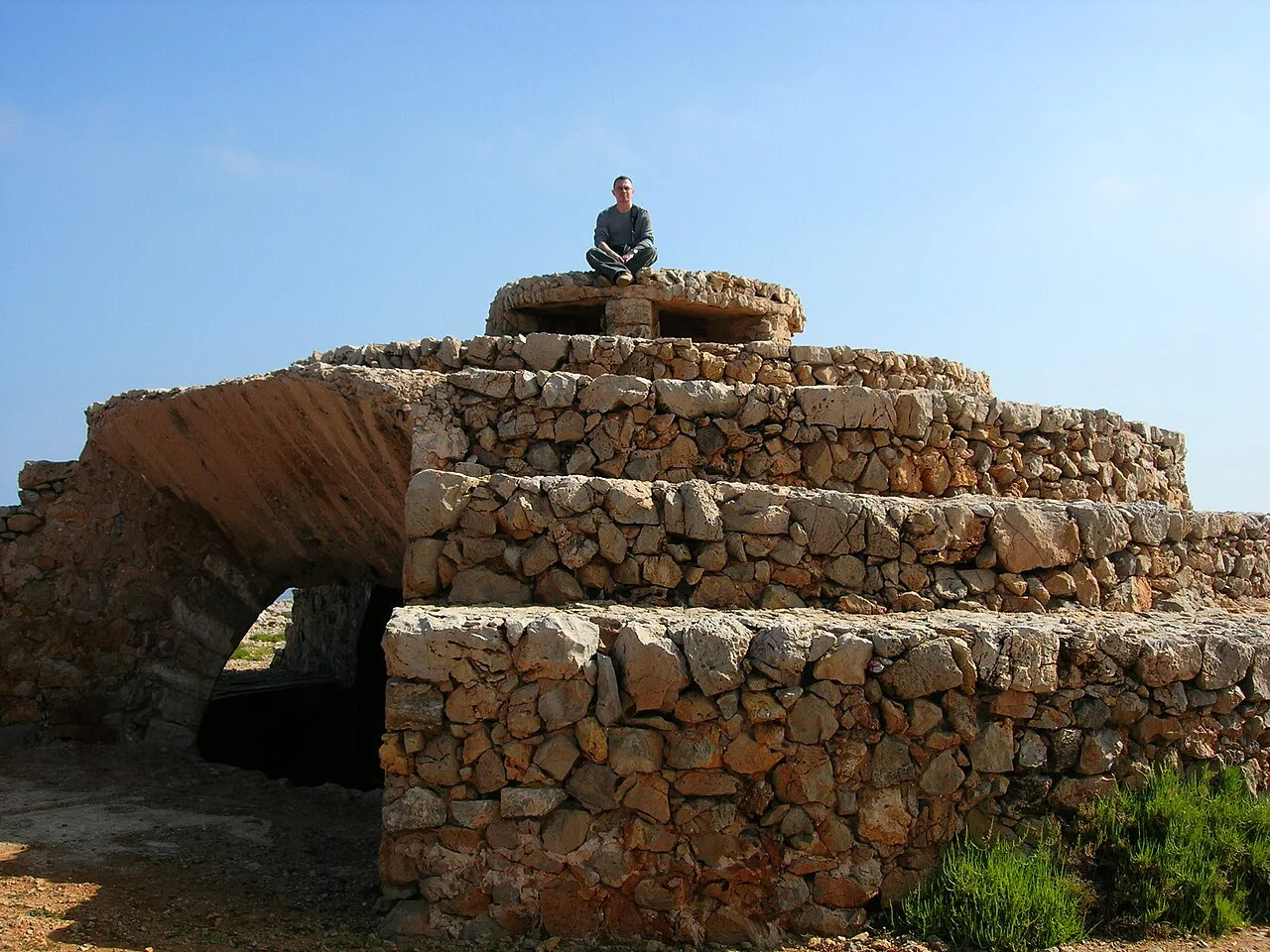 A bunker at Punta Nati, Ciutadella, Menorca.