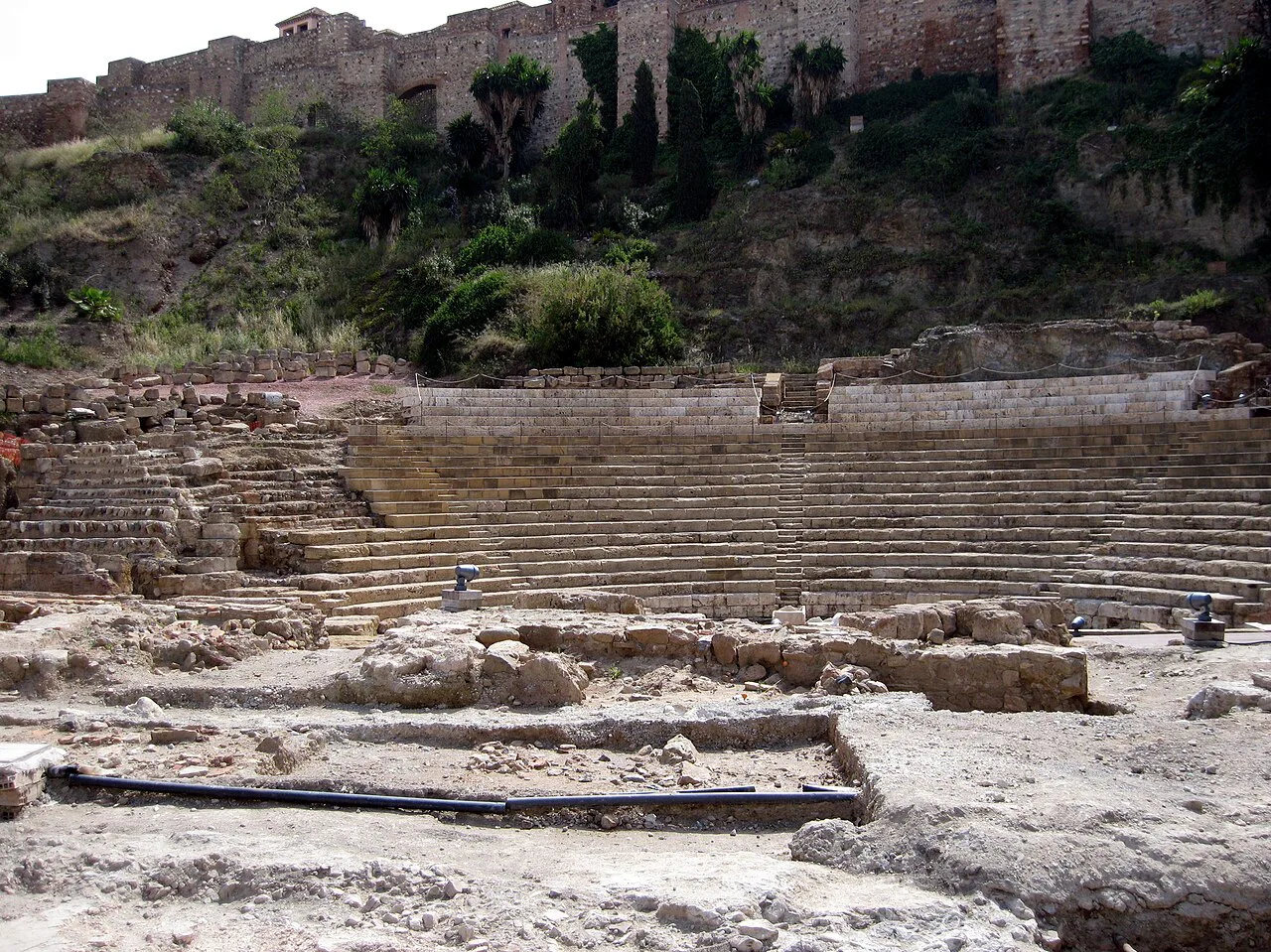 Ruins of the Roman Theatre in Málaga.