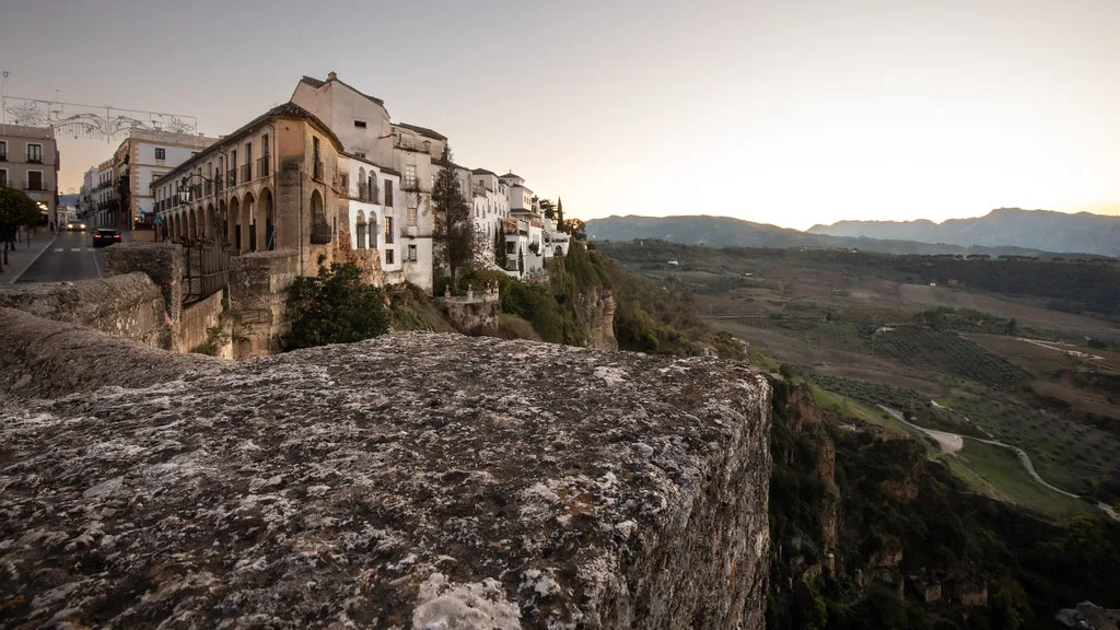 Houses on the edge of the Tajo gorge, Ronda.