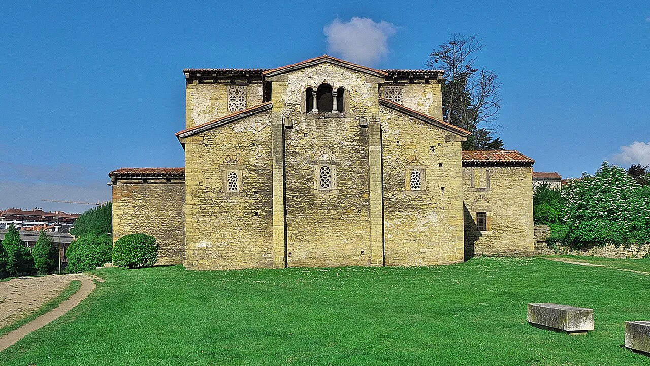 The pre-Romanesque church of San Julián de los Prados in Oviedo.