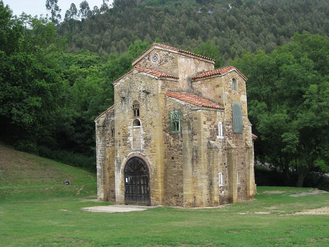 The pre-Romanesque church of San Miguel de Lillo, Oviedo.