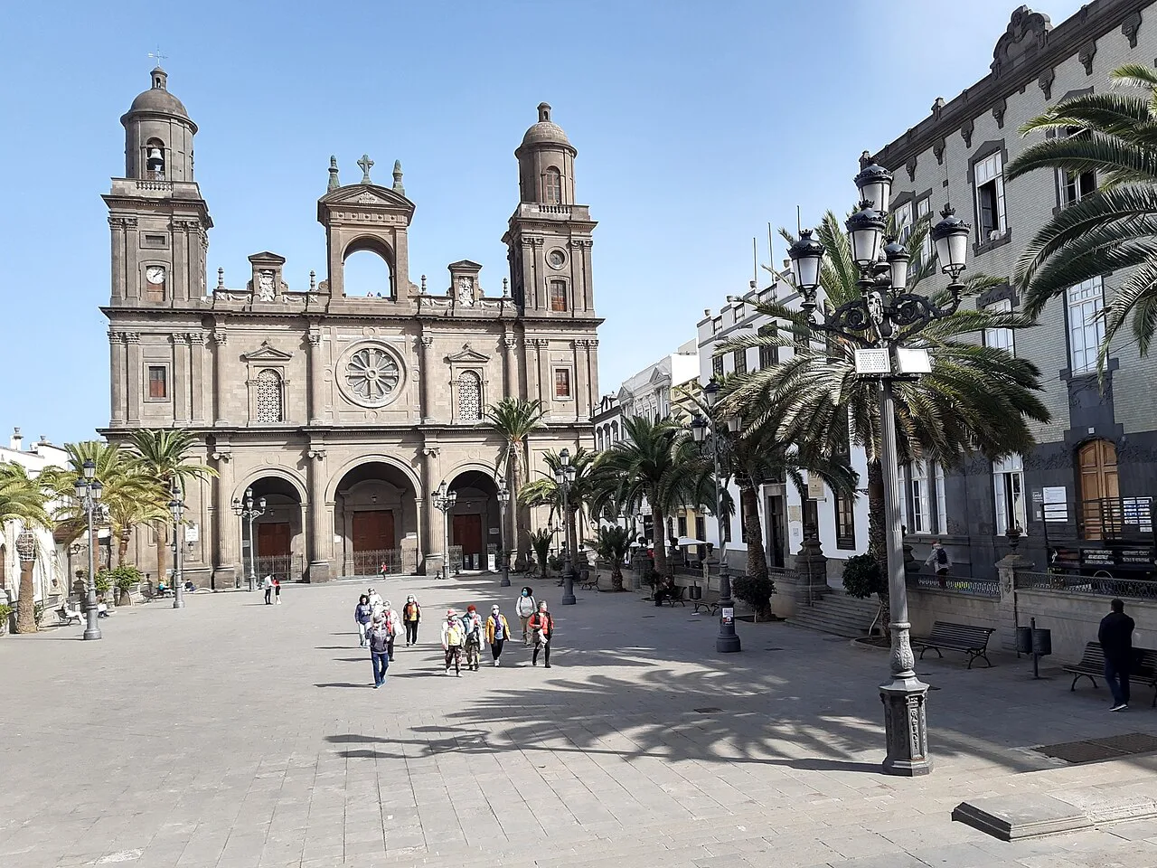 The Cathedral of Santa Ana on Plaza de Santa Ana, Las Palmas de Gran Canaria.