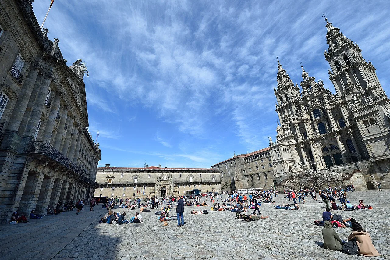 Praza do Obradoiro and the cathedral, Santiago de Compostela.