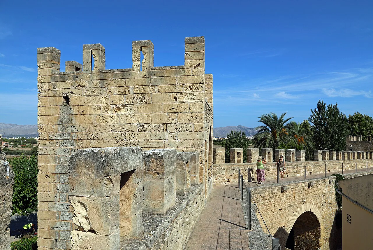 A crenellated tower of the city walls, Alcúdia.
