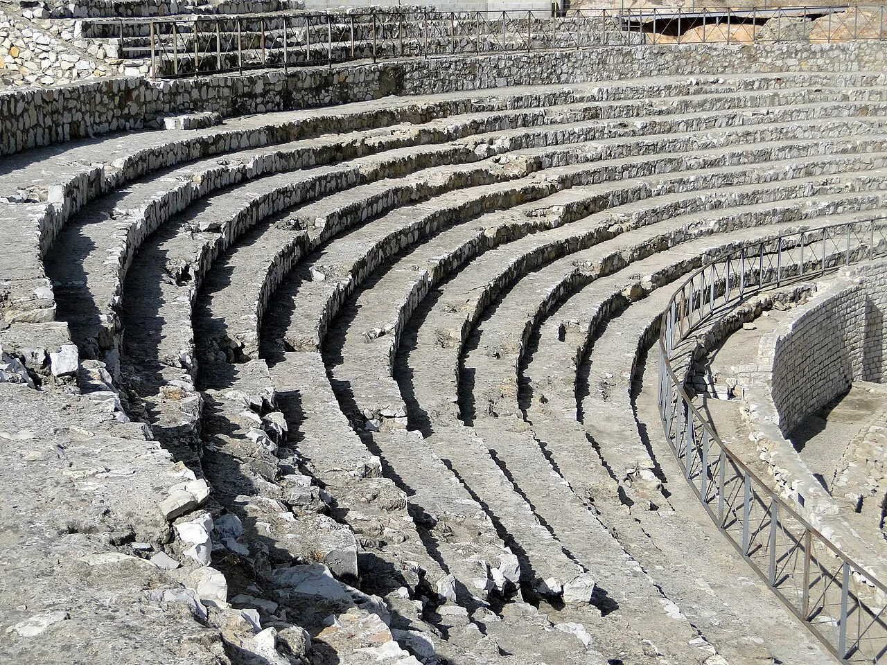 Seating of the Roman amphitheatre of Tarragona.