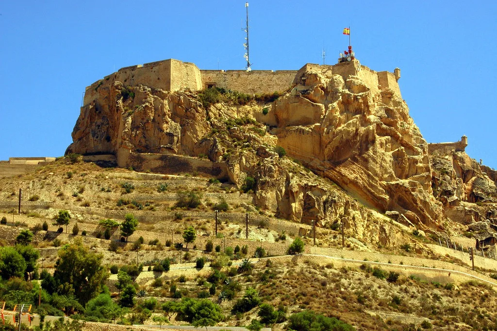 Santa Bárbara Castle on Mount Benacantil above Alicante.