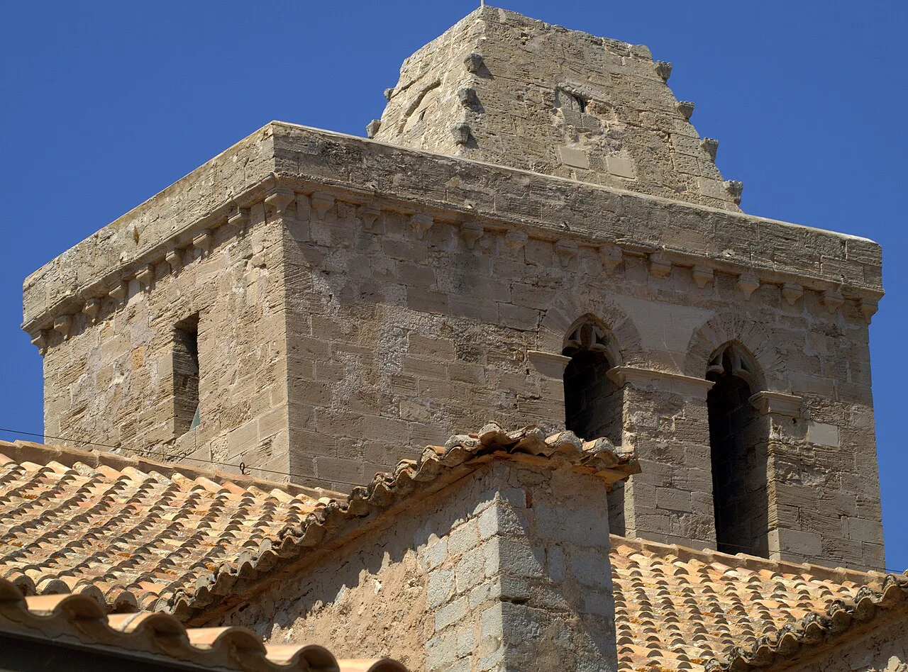 The tower of Ibiza Town Cathedral.