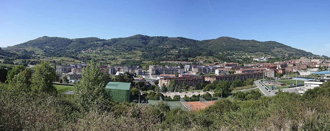 Oviedo with the Naranco range behind.