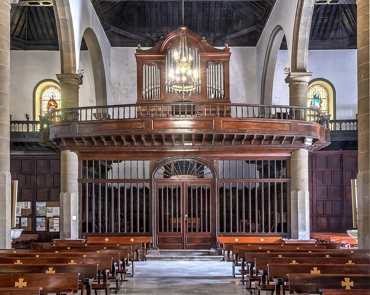 The organ loft of the Church of Nuestra Señora de la Peña de Francia, Puerto de la Cruz.