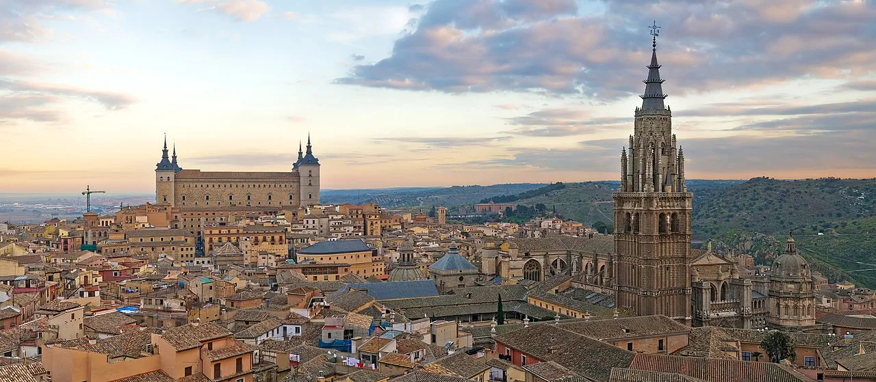 The Toledo skyline at sunset.